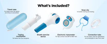 MEDIHOMEAID - Respiratory Muscle Trainer with Digital Meter
