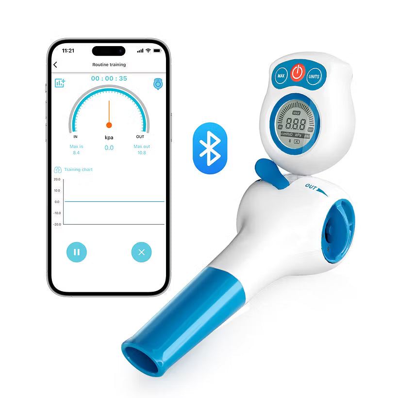 MEDIHOMEAID - Respiratory Muscle Trainer with Digital Meter