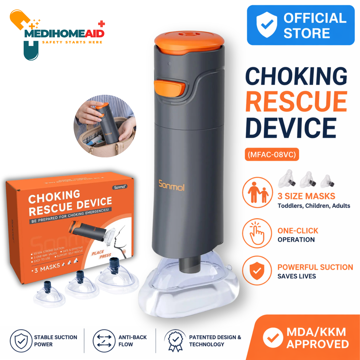 Sonmol Anti-Choking Device Portable